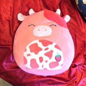 12" Calynda Strawberry Cow Squishmallow